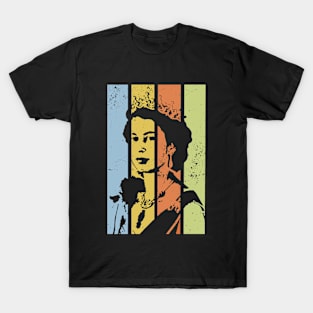 Queen Elizabeth - retro colors T-Shirt